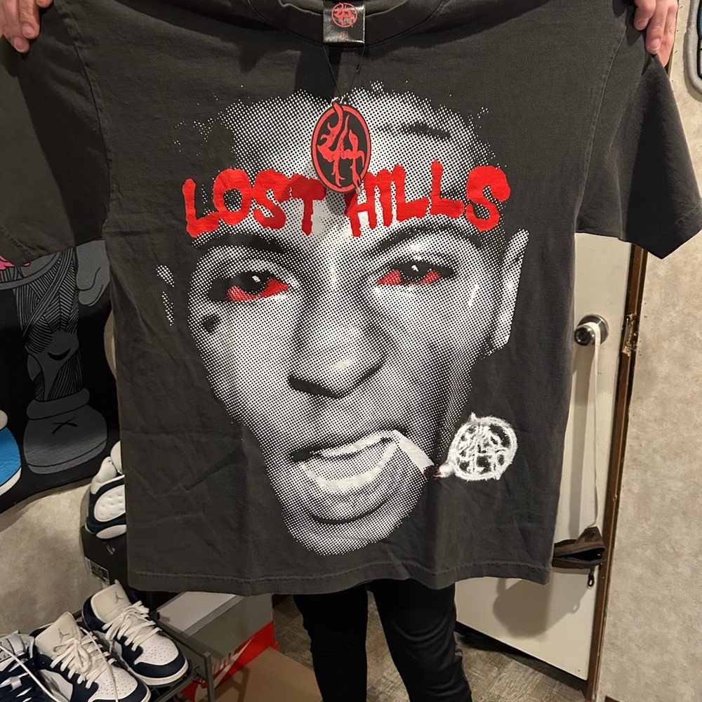 Graphic T-Shirt - Black and Red Lost Hills